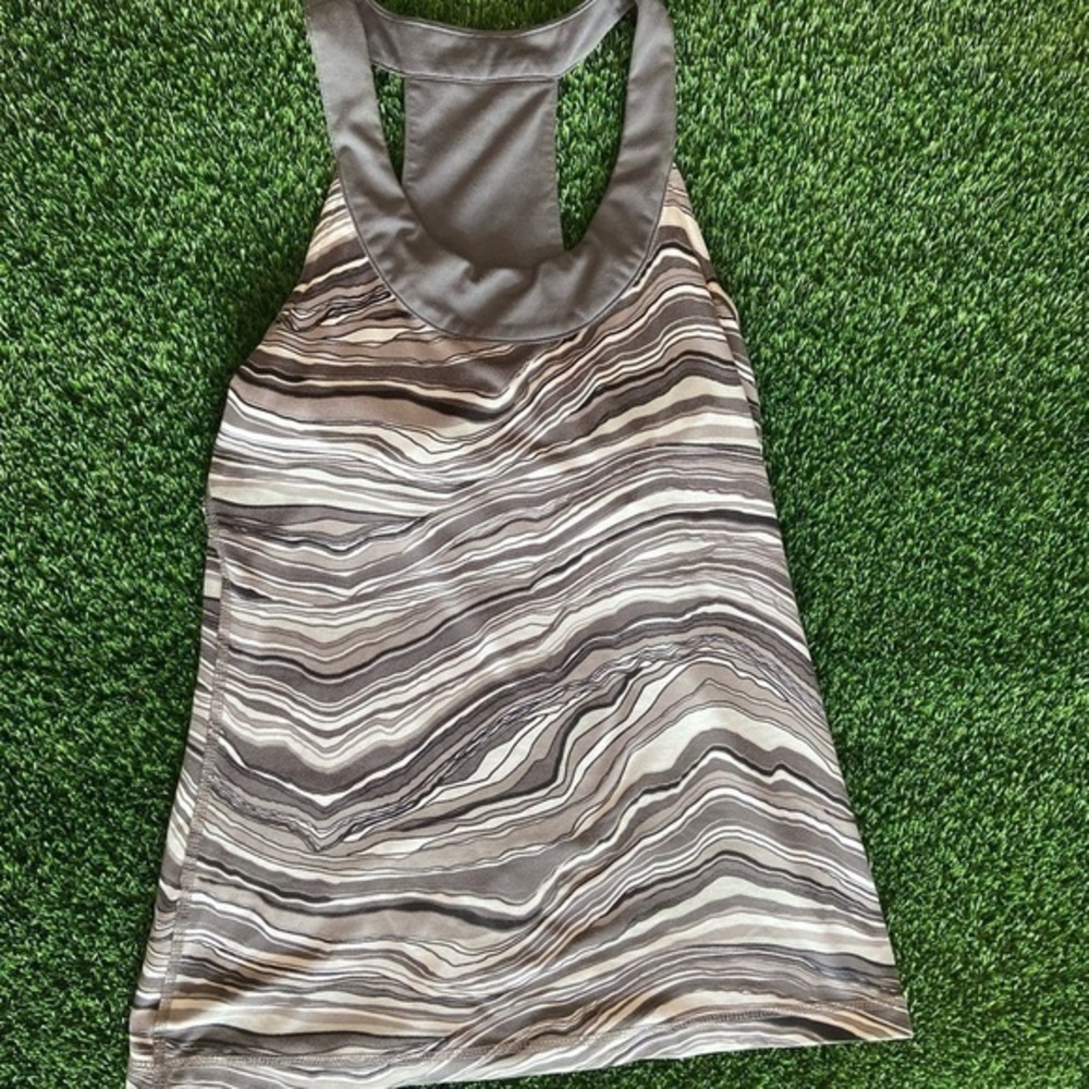 Grey/White Athletic Work-out Tank
